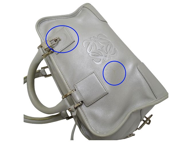 Borsa a mano Loewe Amazona 28 Argento - vista 8