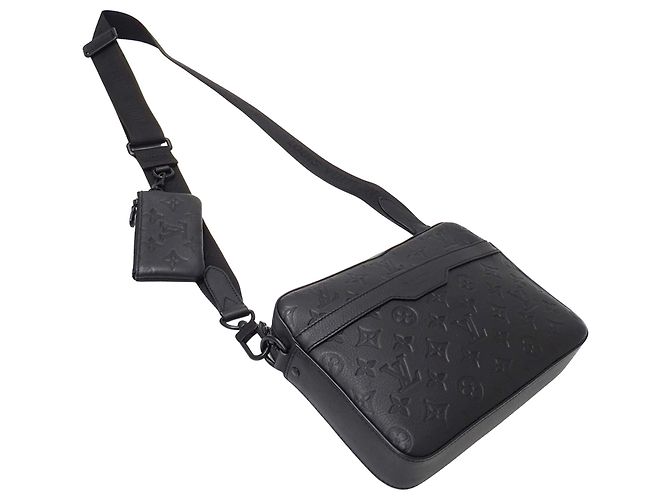 Borsa a mano da uomo Louis Vuitton Monogram Shadow Nero Monogramma - vista 4