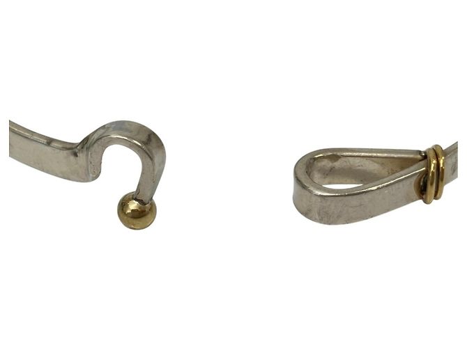 Autre Marque Tiffany & Co. Apple Collection Hook Eye Armreif Silber Golden - Ansicht 2