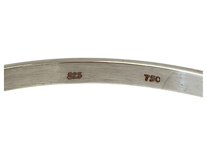 Autre Marque Tiffany & Co. Apple Collection Hook Eye Armreif Silber Golden - Ansicht 4