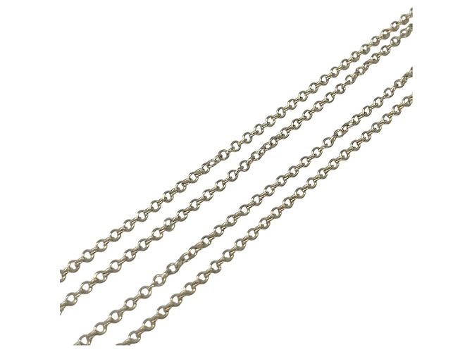 Autre Marque Tiffany & Co. Return to Heart Lock Necklace Silvery - view 6