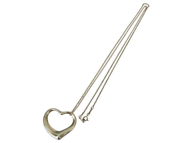 Autre Marque Collar largo Open Heart Large Tiffany Plata - vista 3