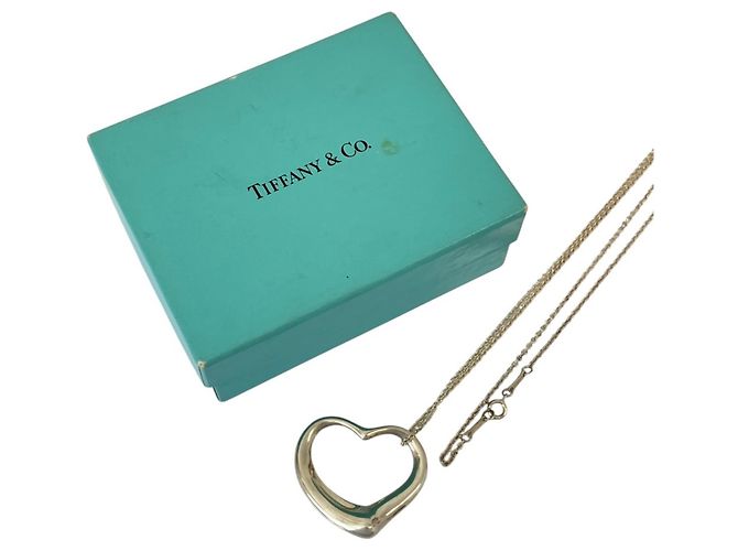 Autre Marque Collar largo Open Heart Large Tiffany Plata - vista 6
