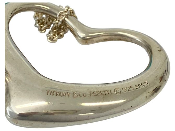 Autre Marque Collar largo Open Heart Large Tiffany Plata - vista 7