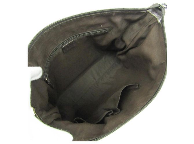 Bolsa Messenger Gucci com bolso frontal em tela GG e couro Medium Bege - vista 3