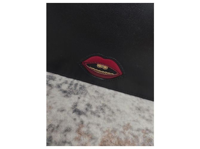 Borsa a tracolla Gucci GG Marmont Heart Pelle Nera Nero - vista 6
