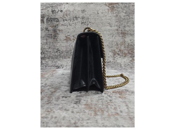 Borsa a tracolla Gucci GG Marmont Heart Pelle Nera Nero - vista 7