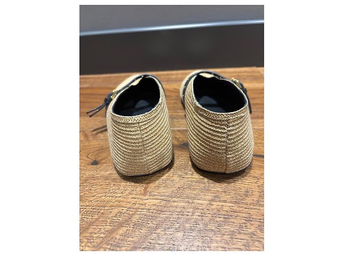 Alaïa Mary Jane Ballerinas aus beigem Stroh - Ansicht 10