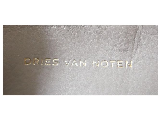 Dries Van Noten Borsa in pelle stropicciata metallizzata oro rosa D'oro - vista 4