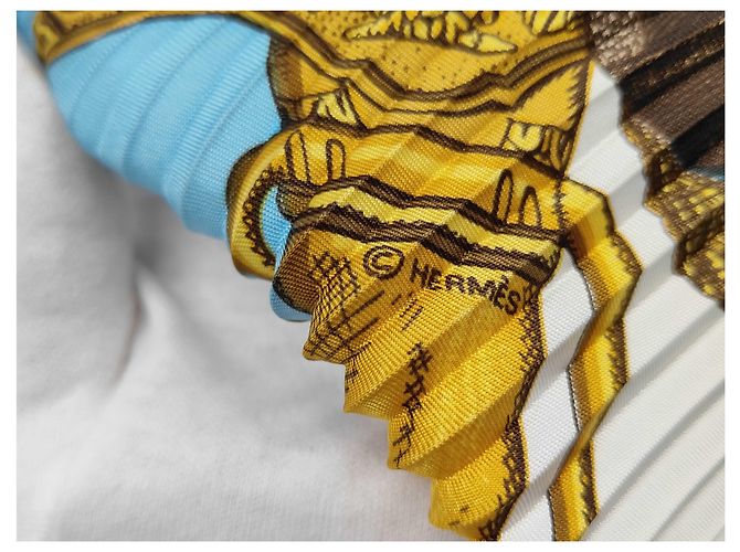Hermès Hermes Paperoles seta Large Multicolore - vista 7