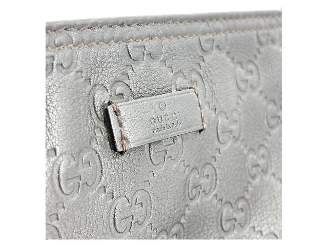 Gucci Borsa crossbody Guccissima in pelle MM Nero - vista 6