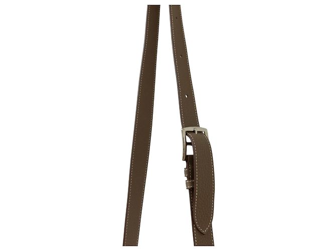 Hermès Hermes Sac à Dépêches 21 Shoulder Bag Taupe - vista 6