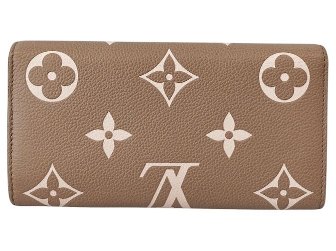 Sarah Cartera Larga Louis Vuitton Monogram Empreinte Gris - vista 3