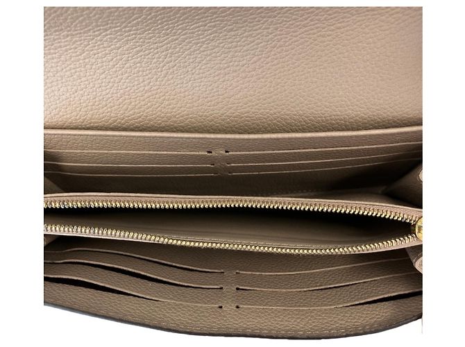 Sarah Cartera Larga Louis Vuitton Monogram Empreinte Gris - vista 6