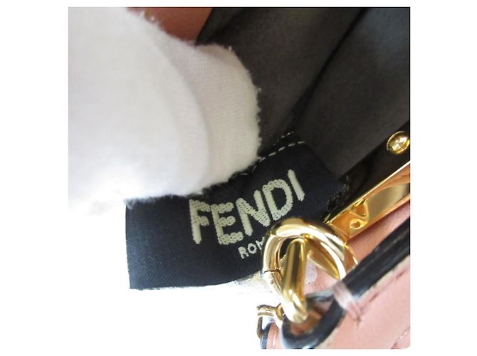 Fendi Micro Peekaboo 2-Way Schultertasche Pink - Ansicht 11