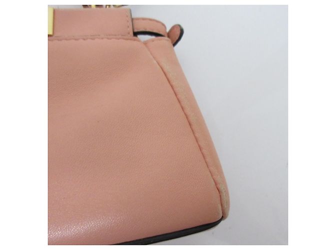 Fendi Micro Peekaboo 2-Way Schultertasche Pink - Ansicht 15