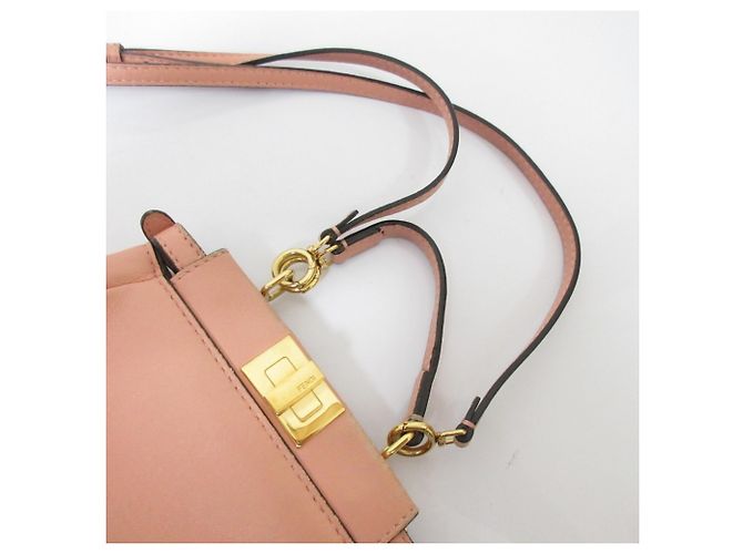 Fendi Micro Peekaboo 2-Way Schultertasche Pink - Ansicht 6