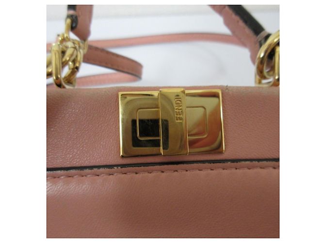 Fendi Micro Peekaboo 2-Way Schultertasche Pink - Ansicht 9