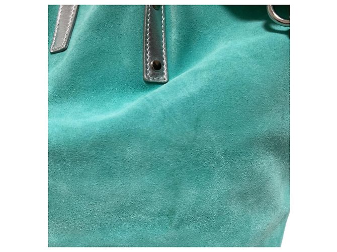 Autre Marque Borsa Tote Reversibile Tiffany Blu - vista 15
