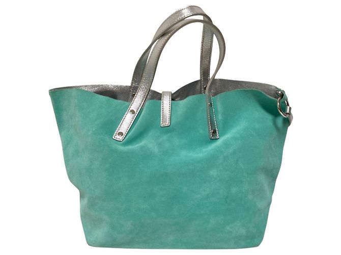 Autre Marque Borsa Tote Reversibile Tiffany Blu - vista 3