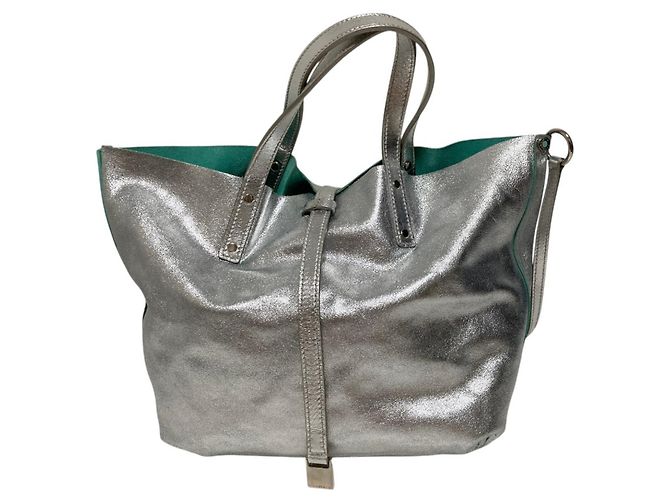 Autre Marque Borsa Tote Reversibile Tiffany Blu - vista 4