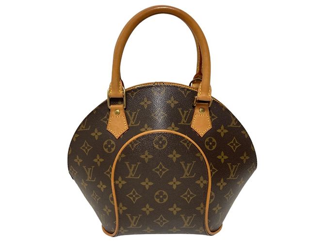 Borsa Tote Louis Vuitton Ellipse PM Monogram Marrone - vista 2