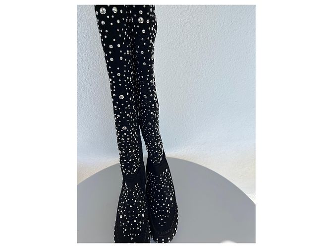 Zadig & Voltaire Stivali Santa High Dream Studs Neri Nero - vista 14