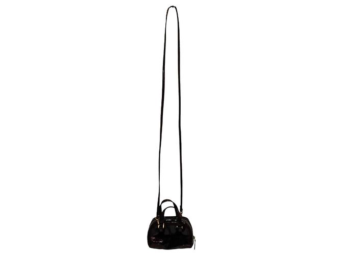 Bolso de mano Loewe Amazona Micro Mini de piel charol Burdeos - vista 10