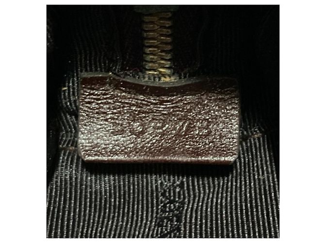 Bolso de mano Loewe Amazona Micro Mini de piel charol Burdeos - vista 14