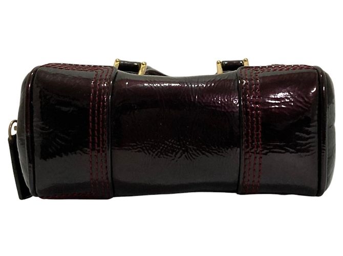 Bolso de mano Loewe Amazona Micro Mini de piel charol Burdeos - vista 4