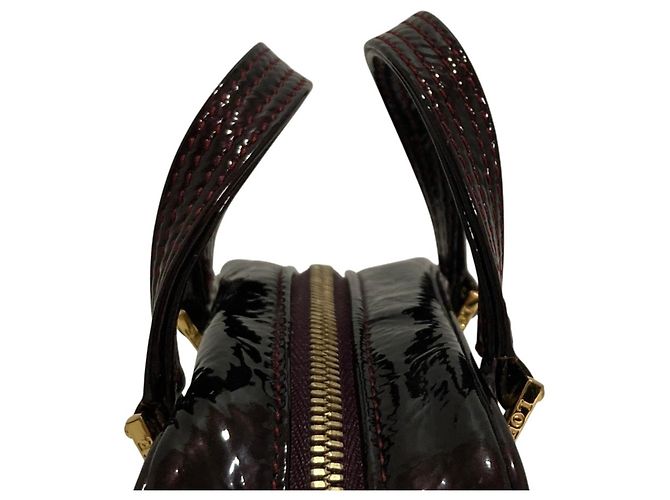 Bolso de mano Loewe Amazona Micro Mini de piel charol Burdeos - vista 6