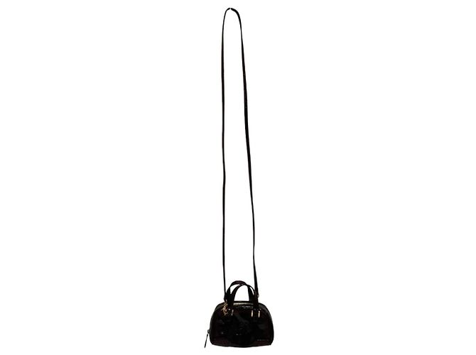 Bolso de mano Loewe Amazona Micro Mini de piel charol Burdeos - vista 8