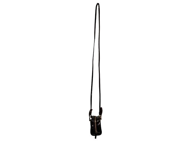 Bolso de mano Loewe Amazona Micro Mini de piel charol Burdeos - vista 9