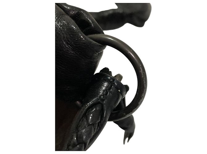 Mini borsa a mano in pelle Bottega Veneta Nero - vista 11