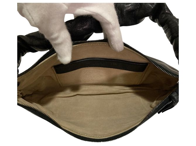 Mini borsa a mano in pelle Bottega Veneta Nero - vista 7