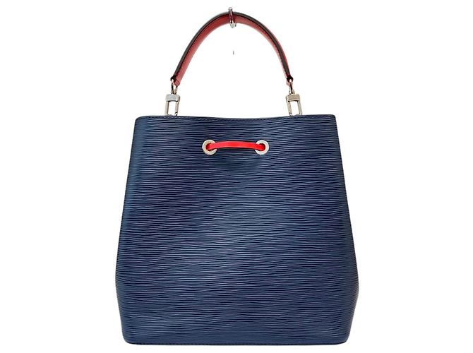 Néonoé Borsa a tracolla Louis Vuitton NeoNoe MM in pelle Epi Blu - vista 3
