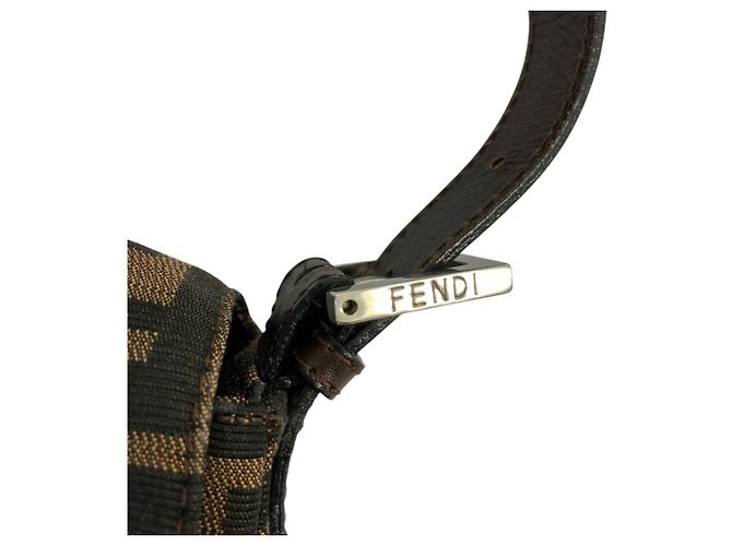 Fendi Zucca Pattern Mamma Bucket Handtasche Braun - Ansicht 11