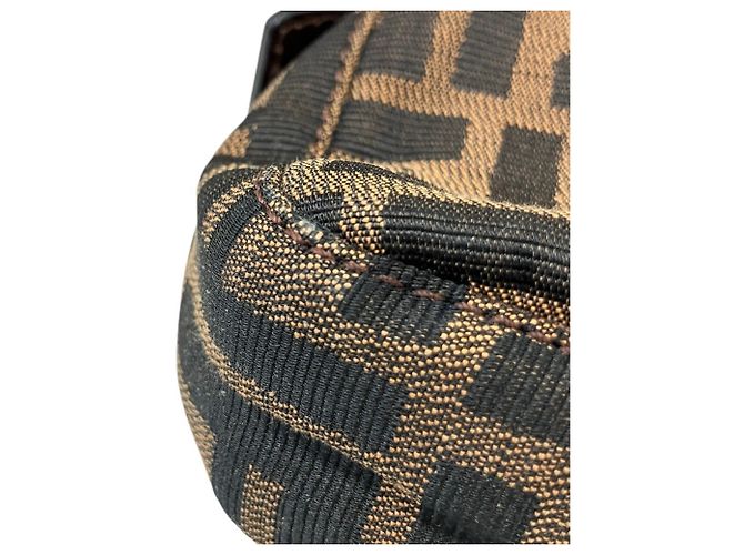 Fendi Zucca Pattern Mamma Bucket Handtasche Braun - Ansicht 13