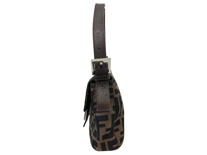 Fendi Zucca Pattern Mamma Bucket Handtasche Braun - Ansicht 3
