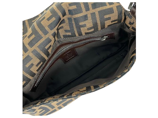 Fendi Zucca Pattern Mamma Bucket Handtasche Braun - Ansicht 6