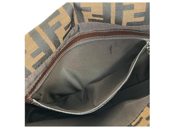 Fendi Zucca Pattern Mamma Bucket Handtasche Braun - Ansicht 7