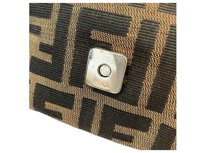 Fendi Zucca Pattern Mamma Bucket Handtasche Braun - Ansicht 9