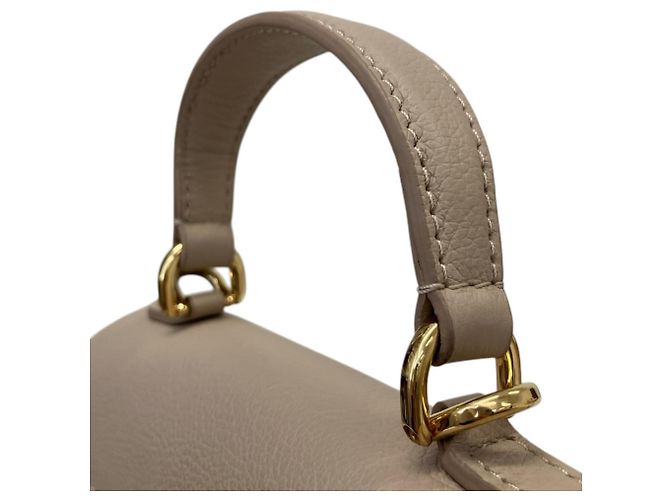 Borsa a tracolla con catena Louis Vuitton Lockme Ever Mini Grigio - vista 11