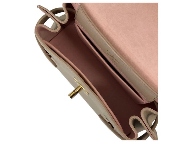 Borsa a tracolla con catena Louis Vuitton Lockme Ever Mini Grigio - vista 7