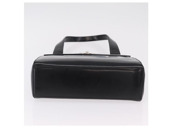 Sac à épaule Christian Dior Vernis Noir Argent Auth gh2387 Argenté - vue 10