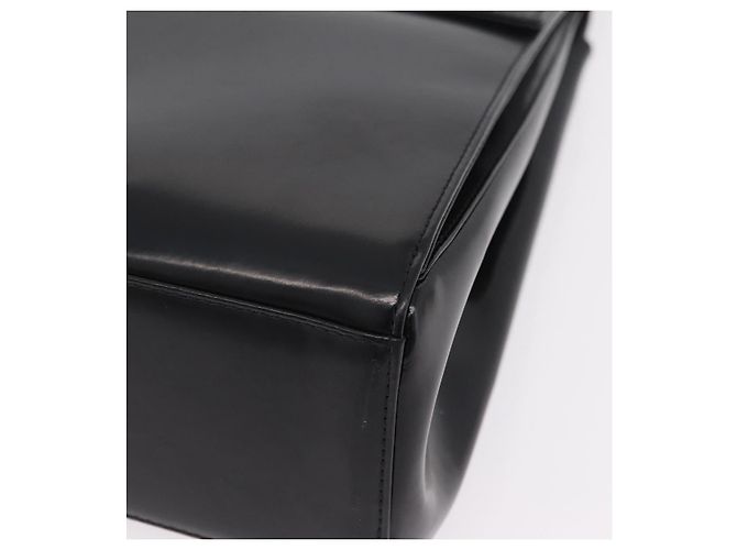 Sac à épaule Christian Dior Vernis Noir Argent Auth gh2387 Argenté - vue 12