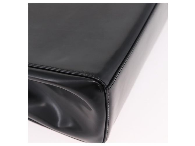 Sac à épaule Christian Dior Vernis Noir Argent Auth gh2387 Argenté - vue 13