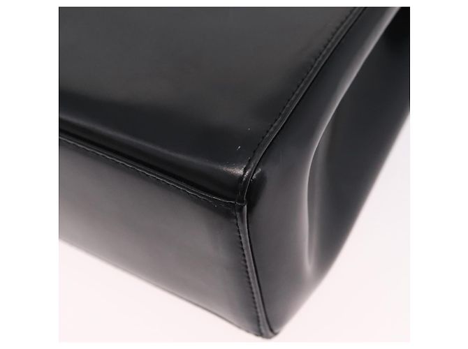Sac à épaule Christian Dior Vernis Noir Argent Auth gh2387 Argenté - vue 14