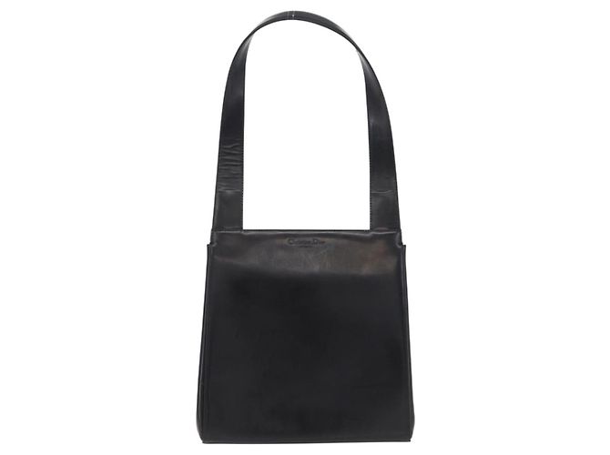 Sac à épaule Christian Dior Vernis Noir Argent Auth gh2387 Argenté - vue 3