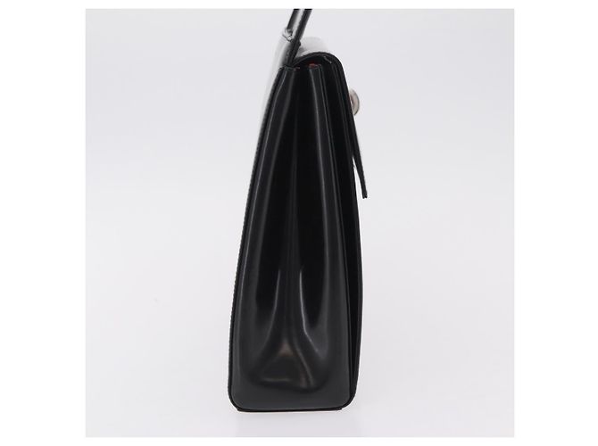 Sac à épaule Christian Dior Vernis Noir Argent Auth gh2387 Argenté - vue 5